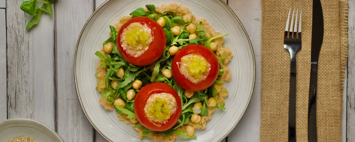 Recipe kit Stuffed tomatoes with quinoa and pickles